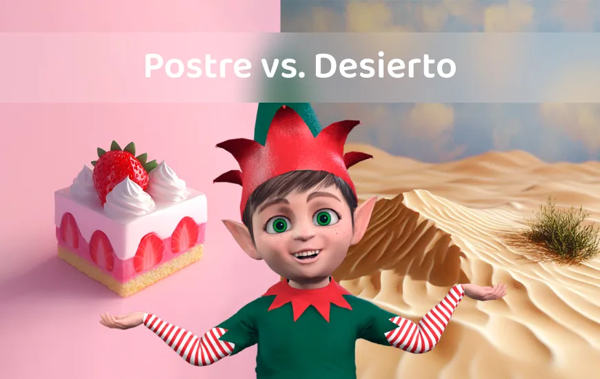 Cuidado con ‘Postre’ y ‘Desierto’: Palabras inglesas fáciles de confundir